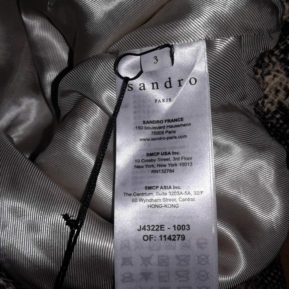 $539 SANDRO Paris Kimberlay snake-effect leather mini skirt - Picture 6 of 6